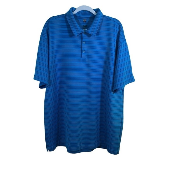 Nike Other - Nike Golf Men’s Blue Striped Polo. Size XXL